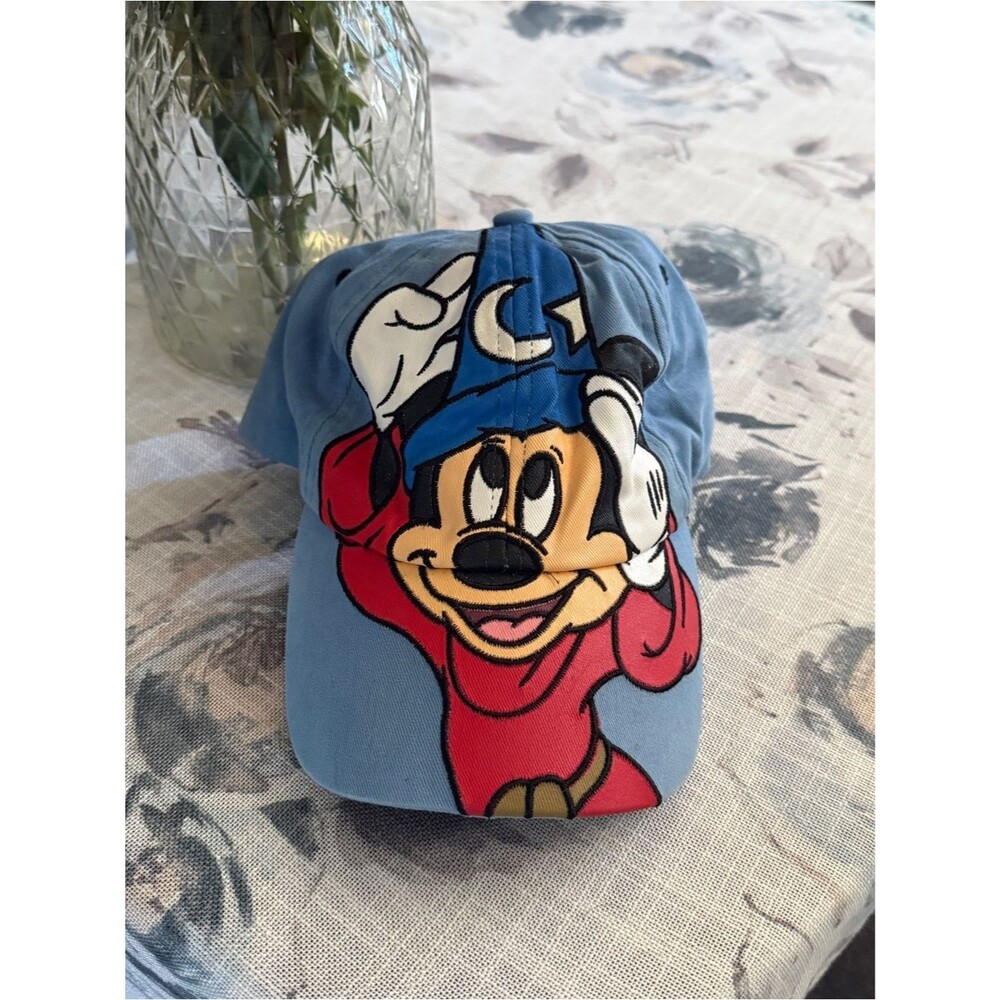 Disney Parks Mickey Mouse Sorcerer Hat Blue Baseball Cap vintage kids